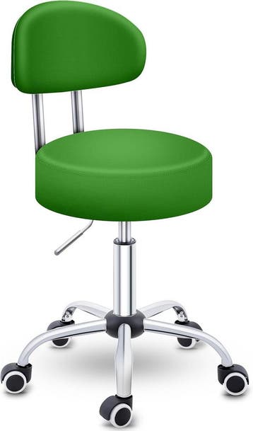 Zadelkruk - Kruk op wielen - Rolkruk - Draaikruk - Groen - T, Verzenden, Nieuw