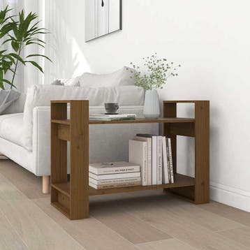 vidaXL Boekenkast/kamerscherm 80x35x56,5 cm massief hout, Huis en Inrichting, Verzenden, Nieuw