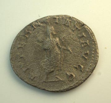 Ancient Roman Bronze AR Antoninianus of Gallienus (267 A.D.)