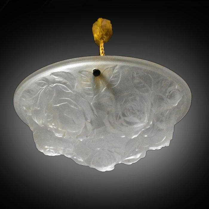 Lamp - Roses - persglas, Antiek en Kunst, Kunst | Designobjecten