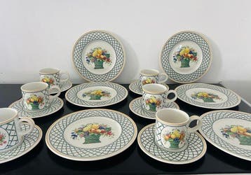 Villeroy & Boch - Service à thé et café (18) - Basket -