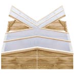 vidaXL Kweekkassen 2 st 200x50x35 cm geïmpregneerd, Verzenden, Nieuw