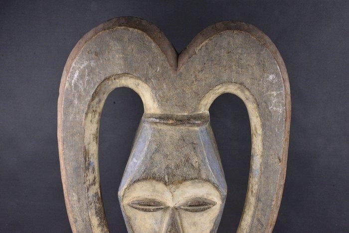Dansmasker - Kwele / Bakwele - Gabon, Antiek en Kunst, Kunst | Niet-Westerse kunst