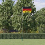 vidaXL Vlag met vlaggenmast Duitsland 5,5 m aluminium, Diversen, Vlaggen en Wimpels, Verzenden, Nieuw