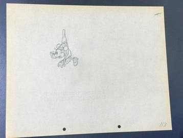 Walt Disney - Minnie Mouse-animatie tekening - Building a