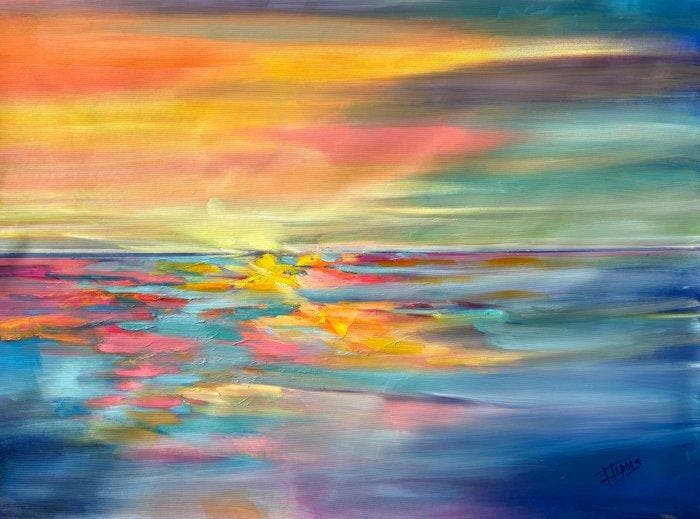 Isabel Tapias T - Luz, sonido y color. No reserve. obra, Antiquités & Art, Art | Peinture | Moderne