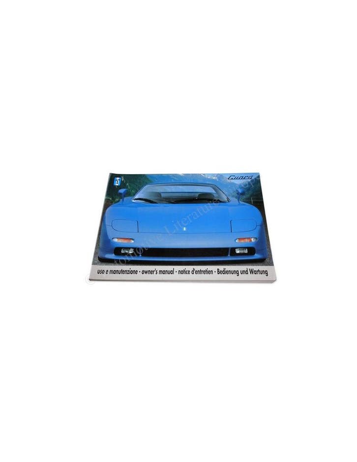 1993 DE TOMASO GUARA INSTRUCTIEBOEKJE, Auto diversen, Handleidingen en Instructieboekjes, Ophalen of Verzenden