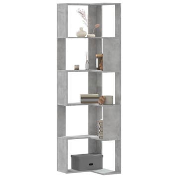 vidaXL Boekenkast 5-laags hoek 50x50x179 cm bewerkt hout, Verzenden