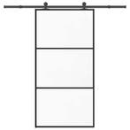 vidaXL Schuifdeur met beslagset 102x205 cm aluminium en, Doe-het-zelf en Bouw, Deuren en Vliegenramen, Verzenden, Nieuw