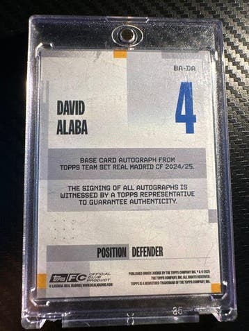 2024/25 Topps Topps Team Set Real Madrid 2024/25 David Alaba