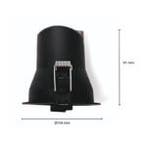 LED INBOUWSPOT MIRACLE 9W DIM ZWART CCT-SWITCH, Huis en Inrichting, Lampen | Spots, Verzenden, Nieuw