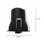 LED INBOUWSPOT MIRACLE 9W DIM ZWART CCT-SWITCH, Huis en Inrichting, Lampen | Spots, Verzenden, Nieuw