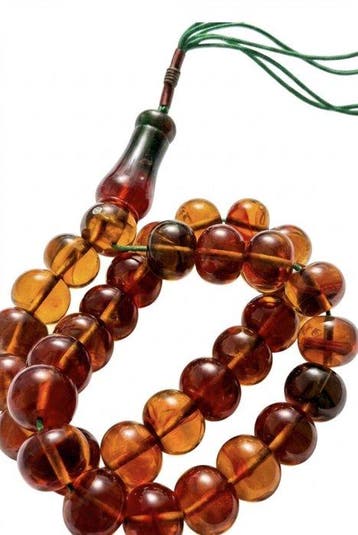 Amber - Barnsteen - Rosary old Amber 178(g) (Zonder