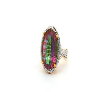 Sans prix de réserve - Bague Argent - 8.40ct. tw. Quartz -