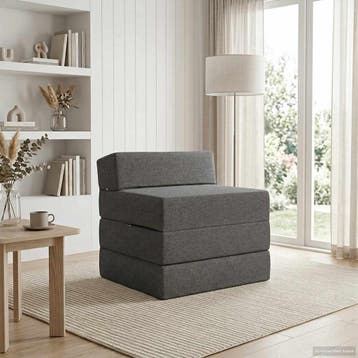 vidaXL Vouwbare Sofa Bed Lichtgrijs 70 x 60 x 63 cm Stof, Verzenden, Nieuw