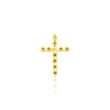 Kruishanger - 18 karaat Geel goud - 0.78ct. tw. Diamant