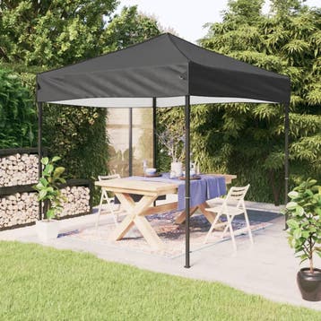 vidaXL Partytent inklapbaar 2x2 m antracietkleurig, Tuin en Terras, Verzenden, Nieuw
