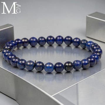 Elastische armband met natuurlijke lapis lazuli kralen – 30