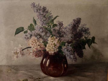 Österreichische Schule (XIX-XX) - Still life of lilacs in a