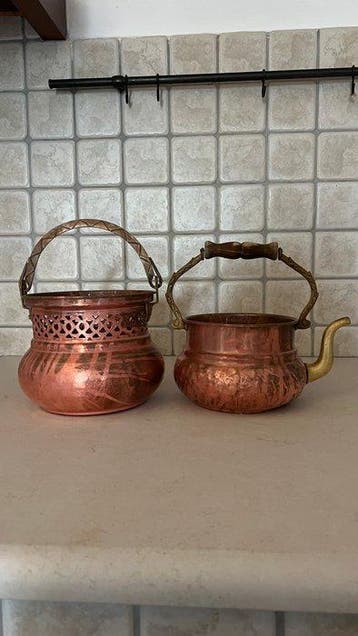 Ensemble de casseroles (15) - Cuivre, Laiton, Étain, Antiquités & Art
