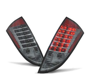 Feux Arrière Pour Ford Focus Mk1 98-04 Color Led Fond Noir, Verzenden