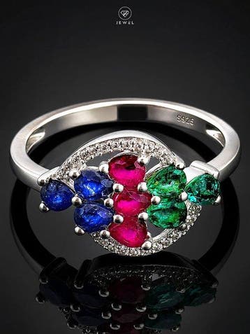 Sans prix de réserve - Bague Bague en pierres précieuses
