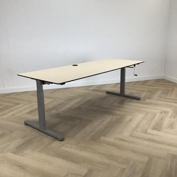 Eromes slingerbureau 200x80 cm, Ahorn - grijs, Gebruikt
