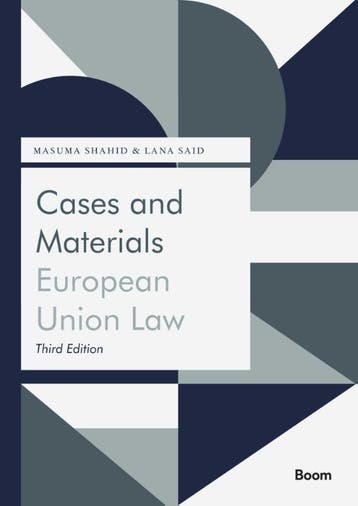 Cases and Materials European Union Law / Boom Jurisprudentie, Verzenden, Gelezen, M.K. Shahid