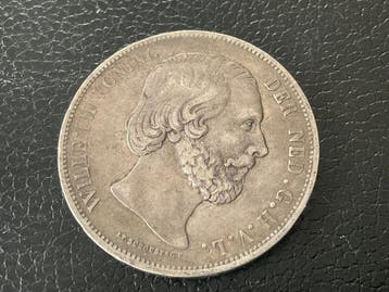 Nederland. Willem III. 2 1/2 Gulden 1873 (Zonder