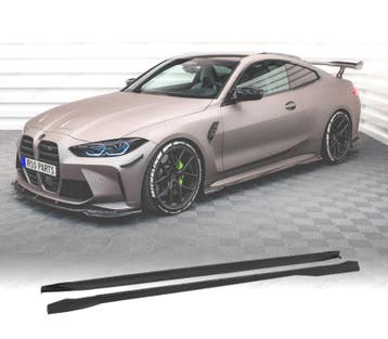 RAJOUTS DES BAS DE CAISSE BMW G82 G83 20- M4 NOIR BRILLANT, Verzenden