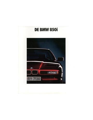 1990 BMW 8 SERIE COUPE BROCHURE NEDERLANDS, Ophalen of Verzenden, Nieuw