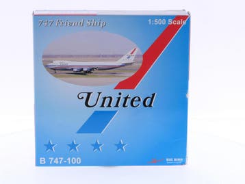 Schaal 1:500 BiG BiRD 5-2003-UA  United Airlines Boeing 7..., Ophalen of Verzenden, Gebruikt