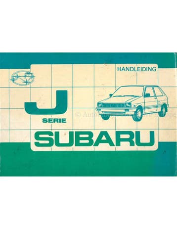 1985 SUBARU JUSTY INSTRUCTIEBOEKJE NEDERLANDS
