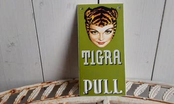 Tigra - Reclamebord - Emaille, Antiek en Kunst