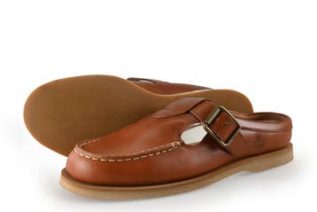 Timberland Muiltjes in maat 39½ Bruin, Kleding | Dames, Bruin, Verzenden, Zo goed als nieuw, Timberland