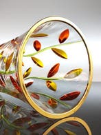 Secoloventesimo - Vaas - Zon Bladeren Vaas - 24 kt goud -