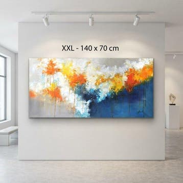 Monika Spiewak - Abstract - Oil Painting Stretched On The, Antiek en Kunst, Kunst | Schilderijen | Modern