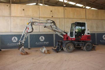 Veiling: Wielgraafmachine Takeuchi TB295W Diesel 85kW 2018, Ophalen