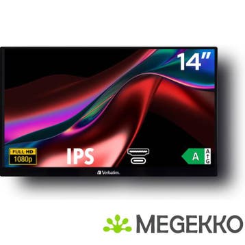 Verbatim PM-14 14  Full HD Portable IPS Monitor, Computers en Software, Verzenden, Nieuw