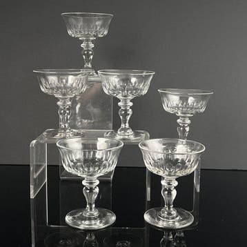 attr. Val Saint Lambert - Drinkservies (6) - Belle Epoque -