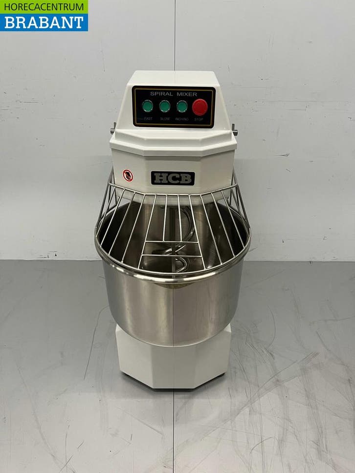 RVS HCB Spiraalkneder deegmenger deegmixer 40 liter 230V, Zakelijke goederen, Horeca | Keukenapparatuur, Ophalen of Verzenden