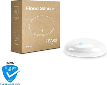 FIBARO Flood Sensor Watermelder Wit - Z-Wave Plus met Alarm, Verzenden