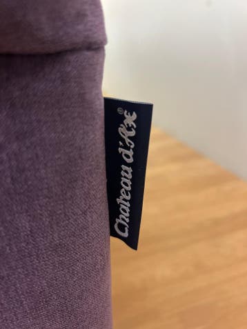 Chateau dAx hoekzetel paars in fluweel, hoek L – overstock, Verzenden, Nieuw