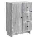 vidaXL Dressoir met lade Grijs sonoma 66 x 34,5 x 90 cm, Huis en Inrichting, Kasten | Dressoirs, Verzenden, Nieuw