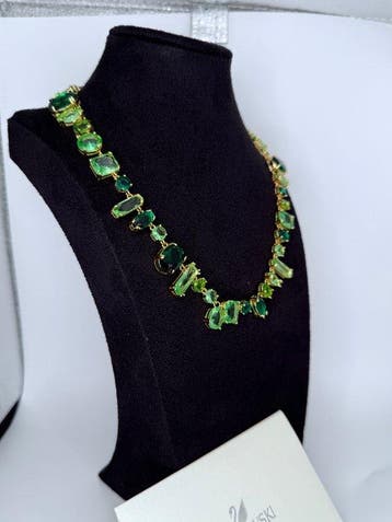 Swarovski - Metaal, Swarovski-kristallen - Halsketting -