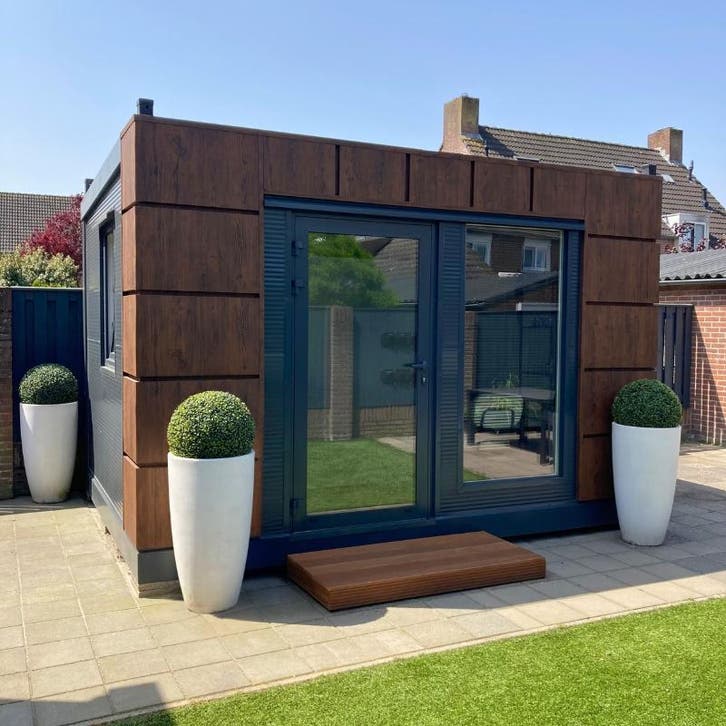 Geïsoleerd tuinkantoor - Helsinki 4x3 model - Bekijk!, Tuin en Terras, Overige Tuin en Terras, Nieuw