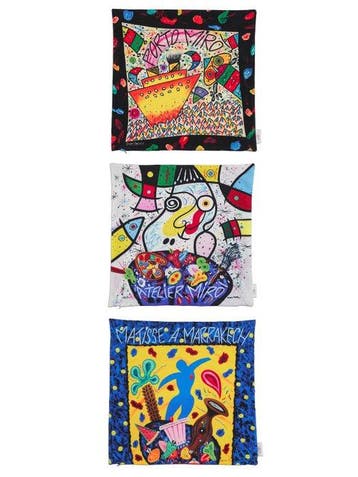 SET 3 STUKS DESIGNER KUSSENS - BRUNO DONZELLI - Italiaans