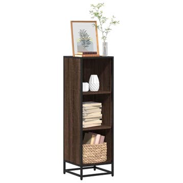 vidaXL Boekenkast 33,5x33x107,5 cm bewerkt hout bruin, Verzenden