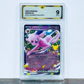 Pokémon Graded card - Espeon ex 070- 30th Anniversary –, Nieuw