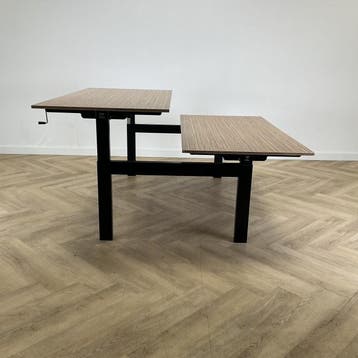 Vepa slinger duo bureau 160x80 cm, Zebrano - zwart, Gebruikt